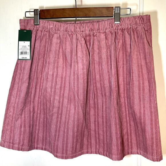 NWT Wild Fable Pink Corduroy Mini Skirt Size Large - Picture 2 of 6